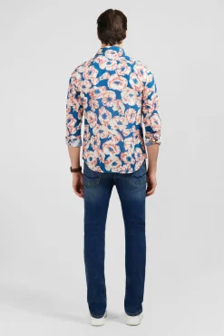 Outlet Cheie En Voie De Coton Ipriee arge Feur Homme Chemises