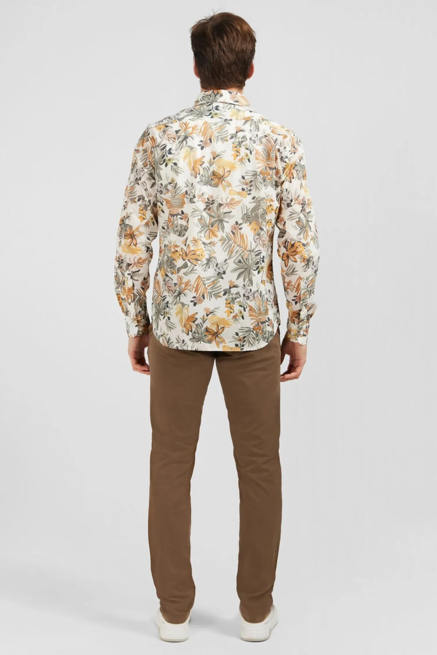 Outlet Cheie En Voie De Coton Iprie Feuie Homme Chemises