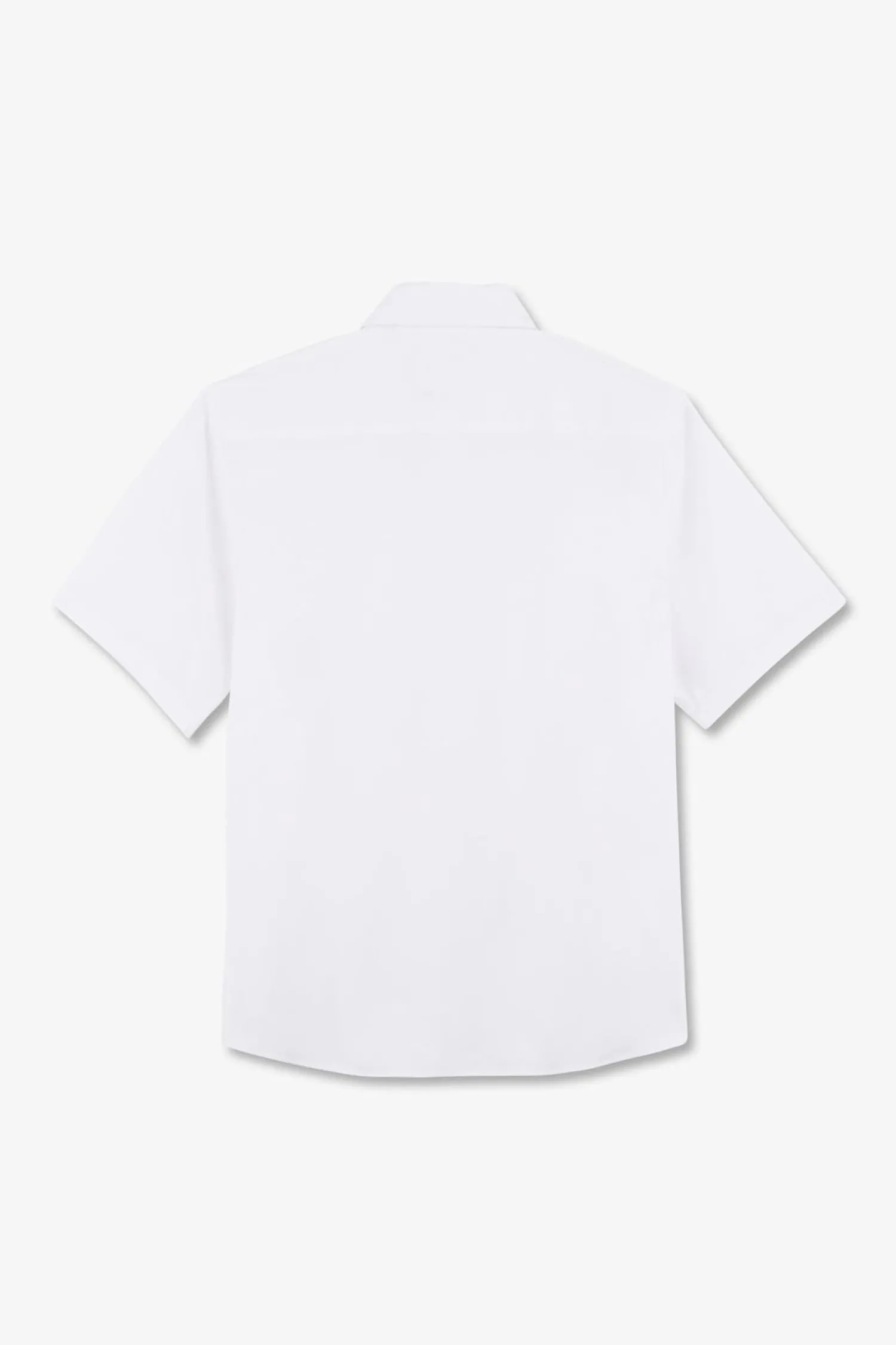 Online Chemise Manches Courtes Blanche Coupe Oversized Femme Chemises