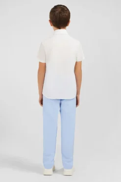 Sale Chemise Manches Courtes En Coton Blanc Enfant Enfant