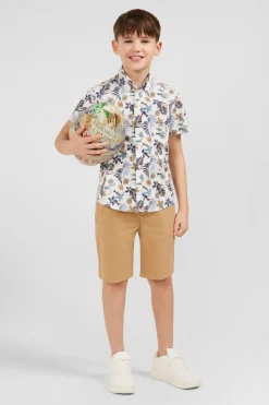 Hot Chemise Manches Courtes En Coton Imprime Maohi Enfant Enfant