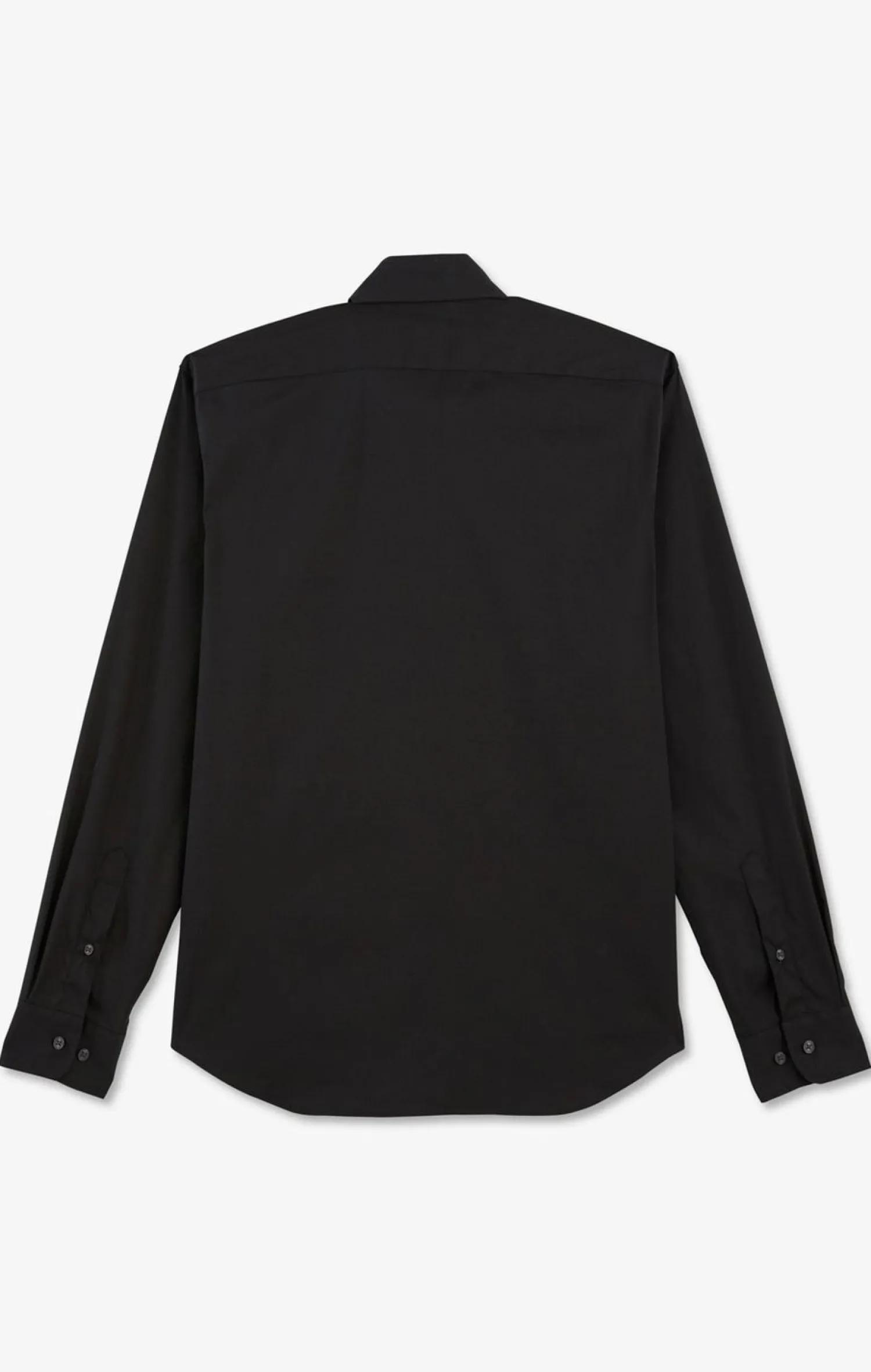 Clearance Cheie Noir i En Popeine tretch Homme Chemises