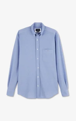 Clearance Cheie i En Coton Pinpoint Beu Homme Chemises