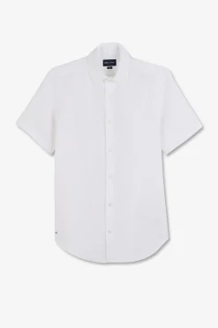 Online Cheiette Banche A Detai Excuif Feuri Homme Chemisettes