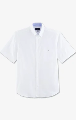 New Cheiette Banche Unie En Coton Homme Chemisettes