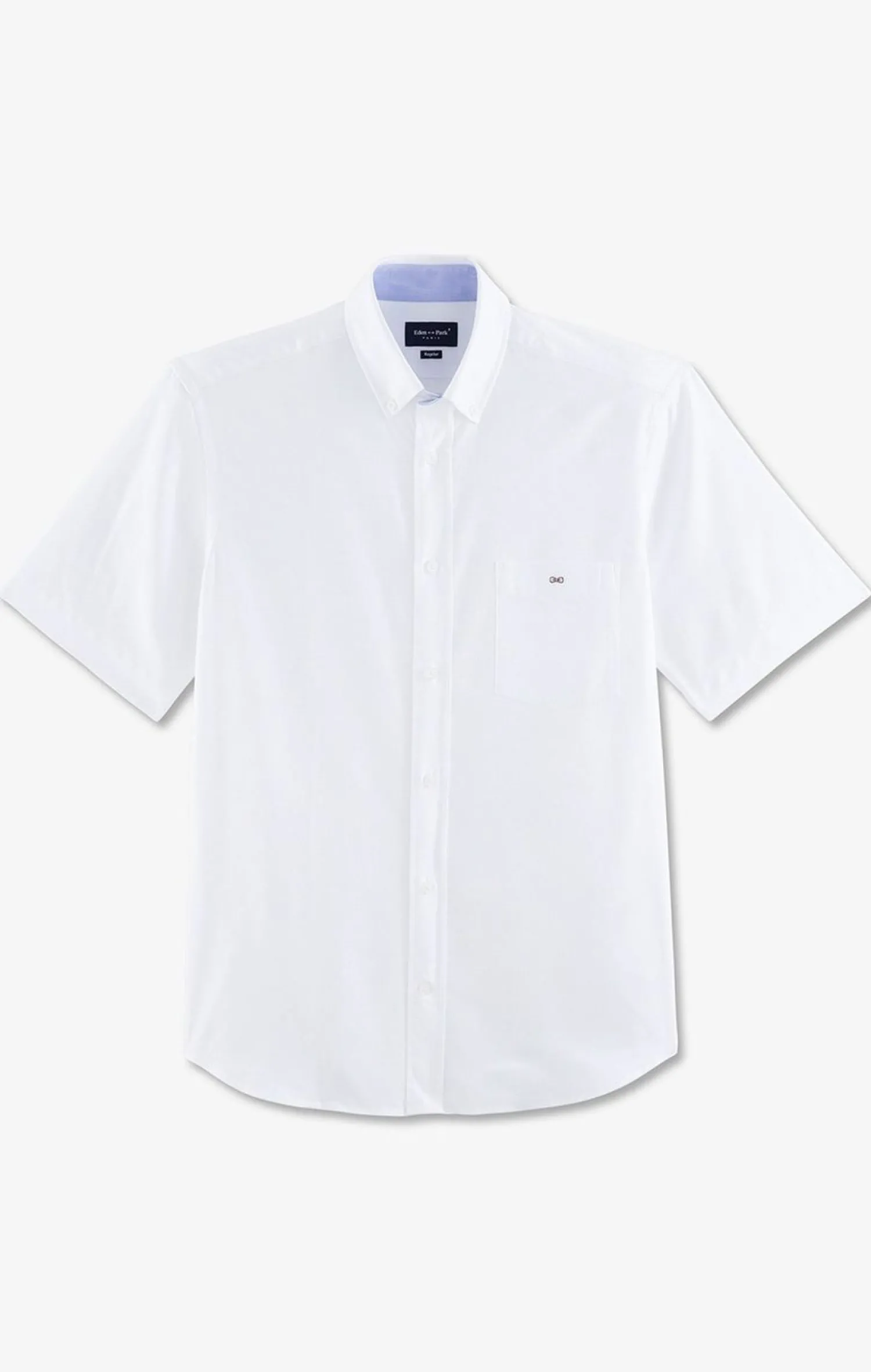New Cheiette Banche Unie En Coton Homme Chemisettes