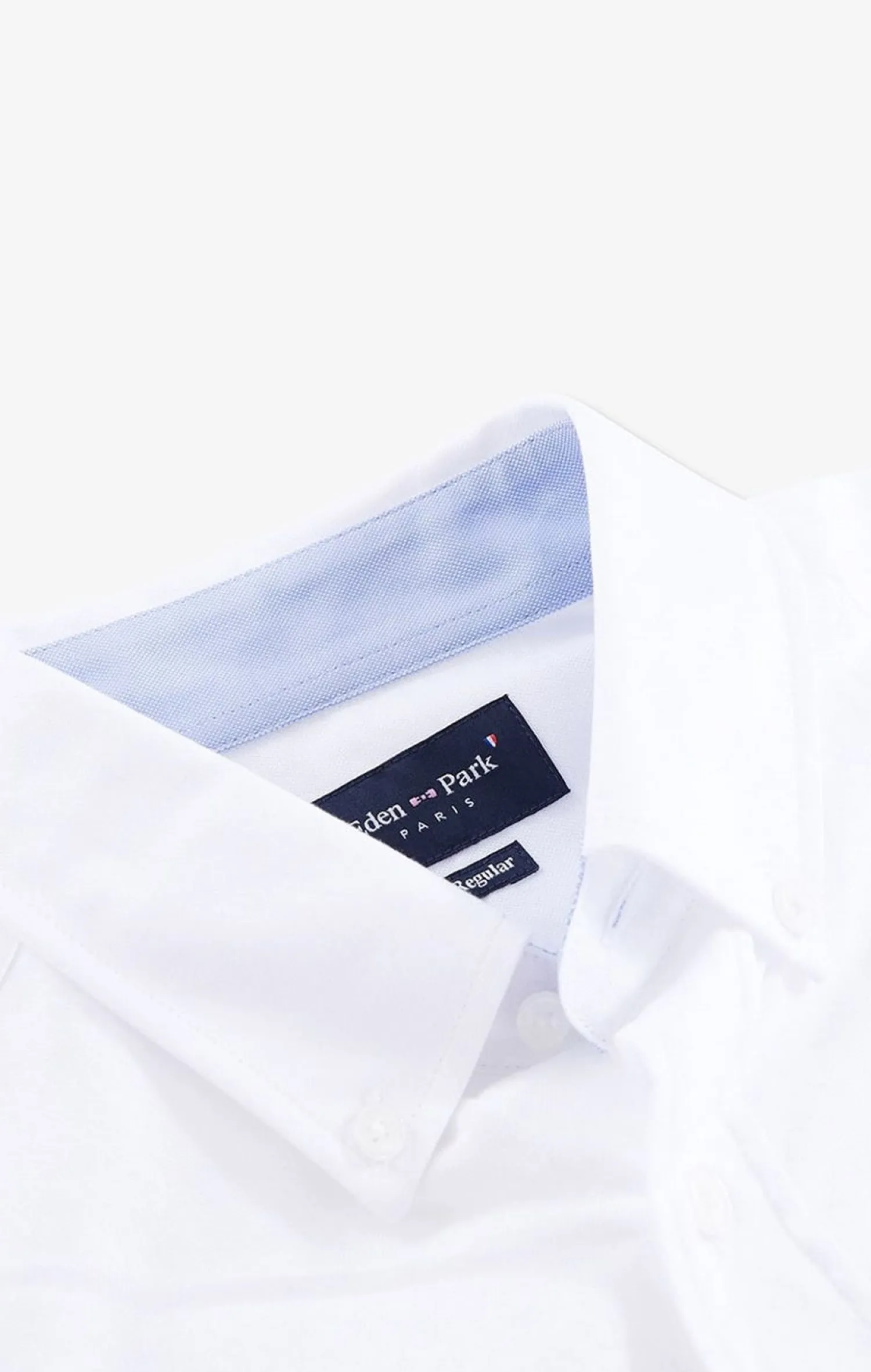 New Cheiette Banche Unie En Coton Homme Chemisettes
