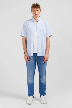 Cheiette Beu Cair A Carreaux En Coton Dobby Homme Chemisettes
