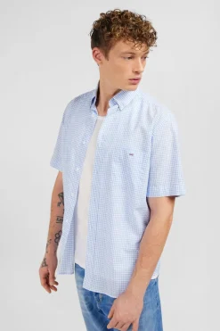 Cheiette Beu Cair A Carreaux En Coton Dobby Homme Chemisettes