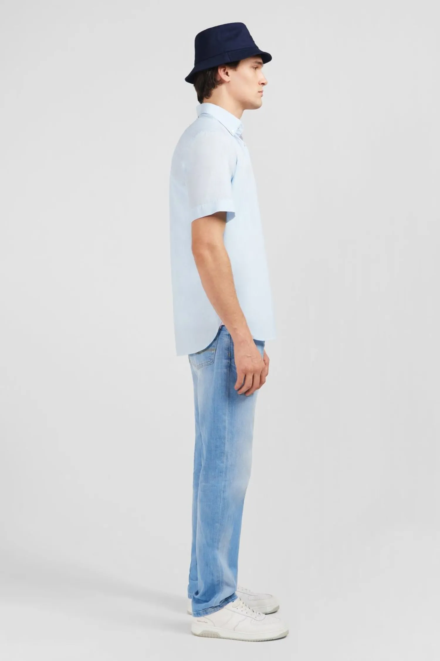 Cheiette Beu Cair En Coton Dobby Homme Chemisettes