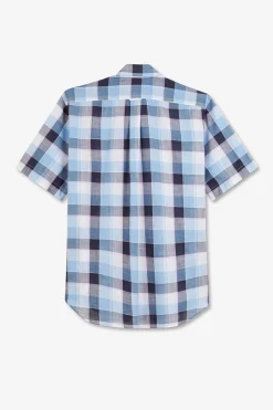 Sale Cheiette Beue A Carreaux Homme Chemisettes