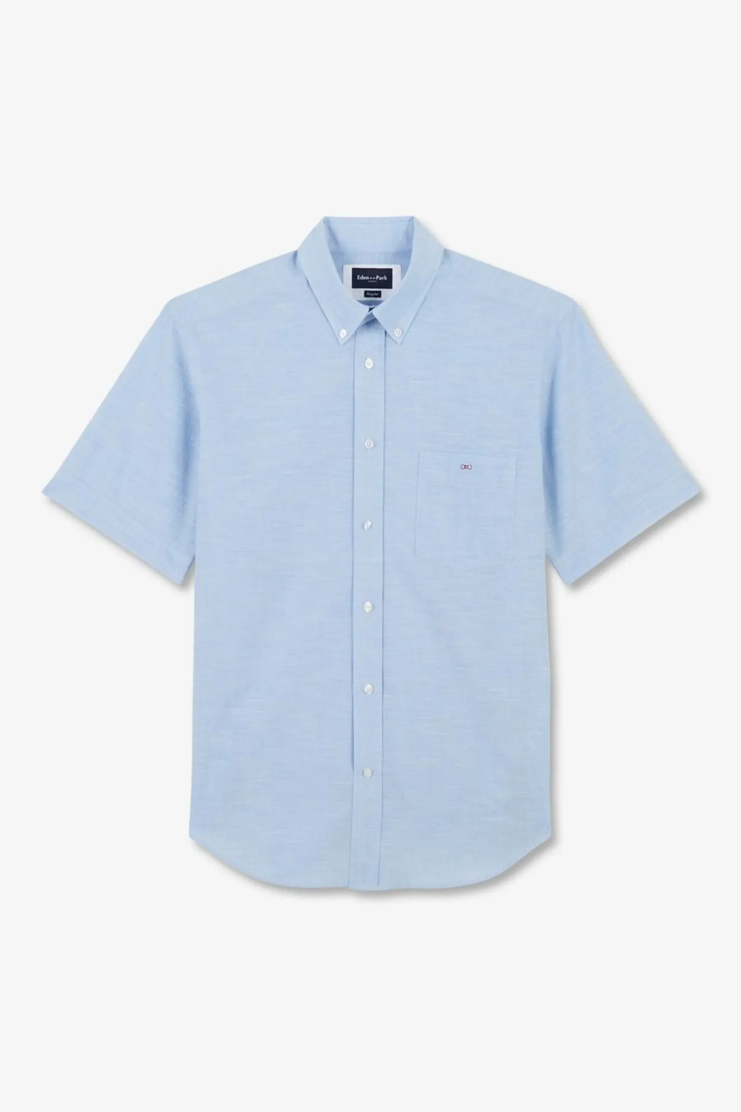 Sale Cheiette Beue En Coton Dobby Homme Chemisettes