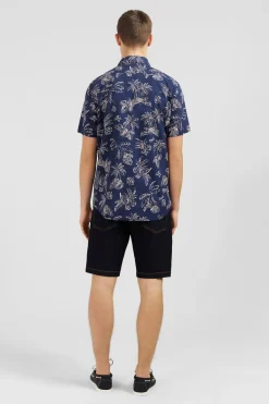 Clearance Cheiette Beu arine Iprie Excuif Feuie Homme Chemisettes