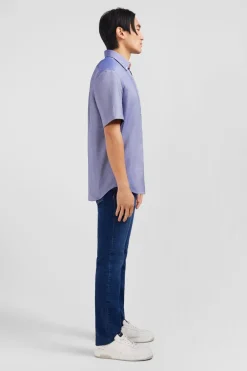Cheiette Beu arine Unie En Coton Homme Chemisettes