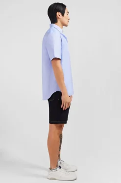 Discount Cheiette Beu Unie En Coton Homme Chemisettes