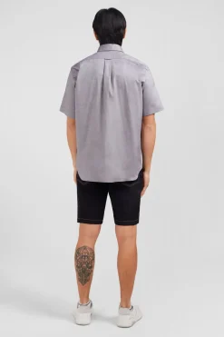 Hot Cheiette Grie Unie En Coton Homme Chemisettes