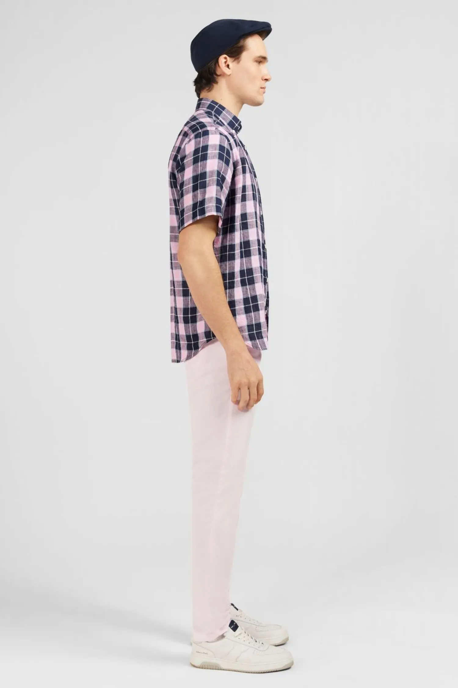 Discount Cheiette Roe A Carreaux Homme Chemisettes