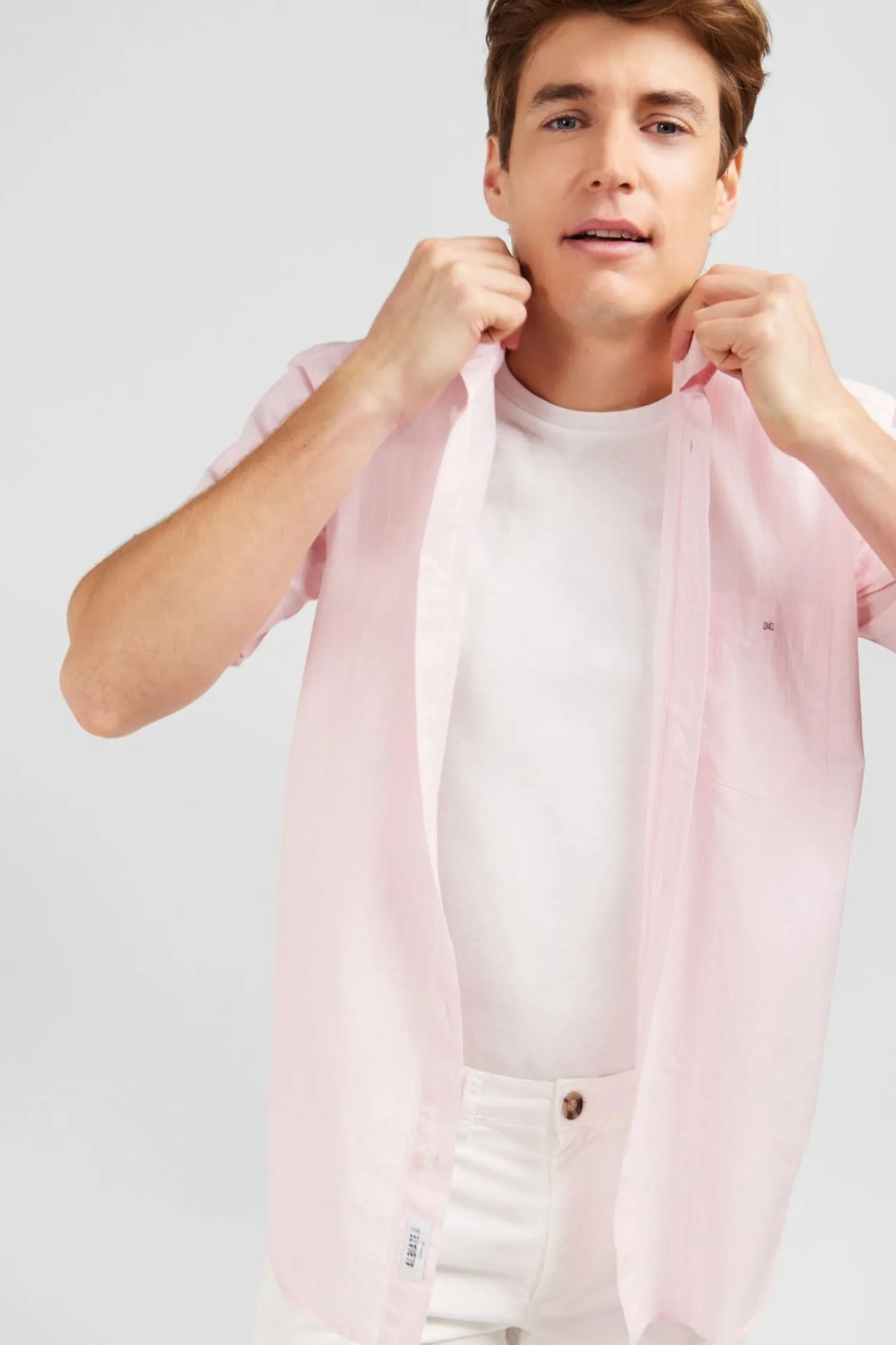 Discount Cheiette Roe A Rayure Homme Chemisettes