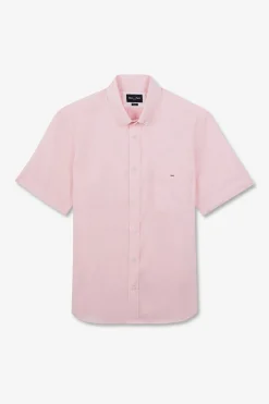 Sale Cheiette Roe En Coton Dobby Homme Chemisettes