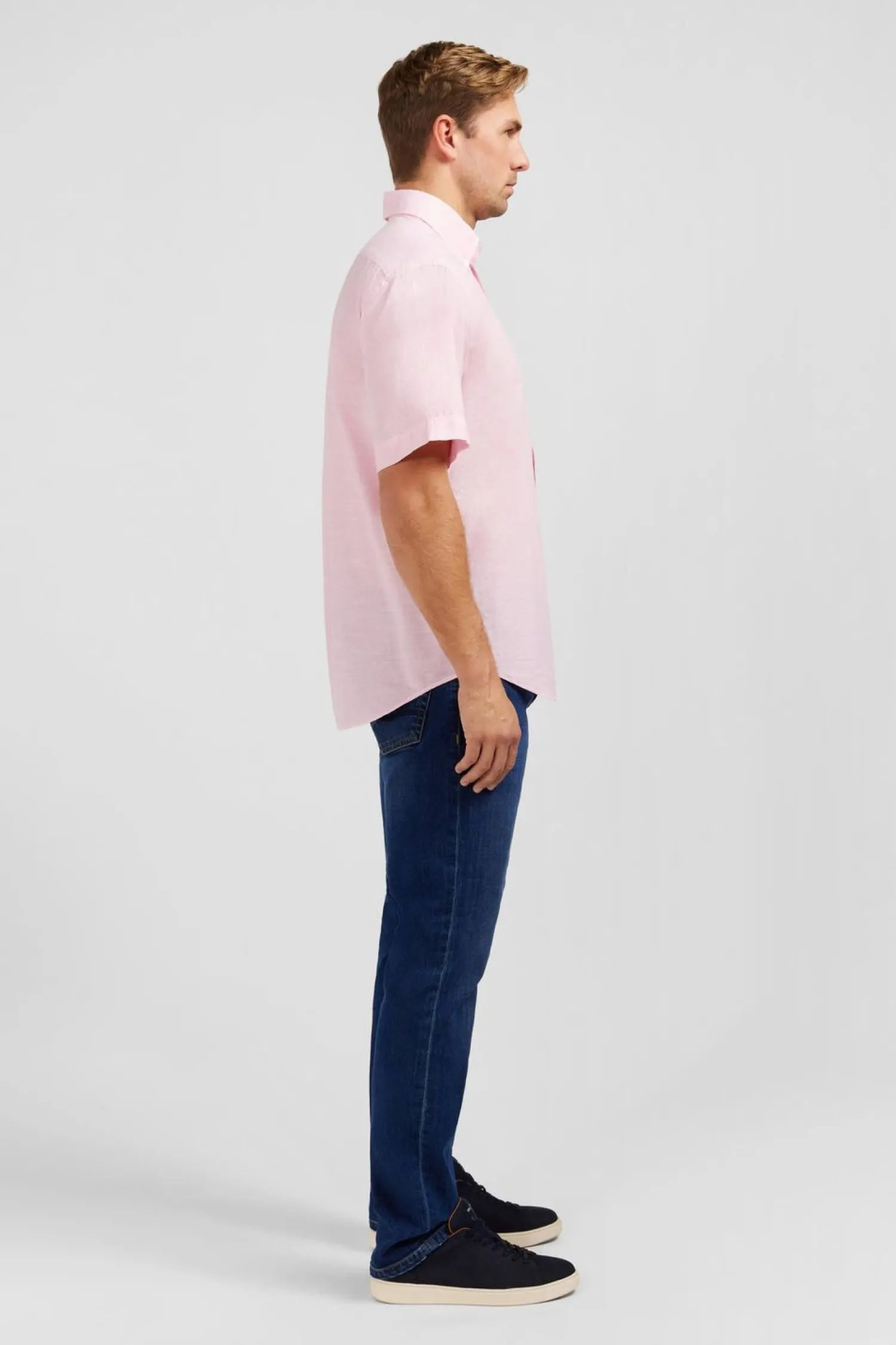 Clearance Cheiette Roe En Coton Dobby Homme Chemisettes
