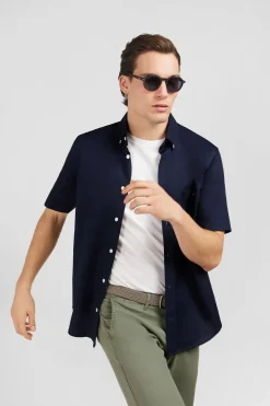 Hot Cheiette Unie Beu Fonce Homme Chemisettes