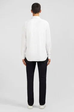 Hot Cheie Unie Banche En Coton Coupe Caique Homme Chemises