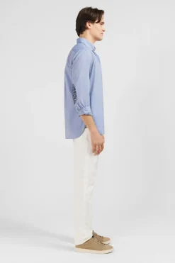 Online Cheie Unie Cie En Coton Coupe Caique Homme Chemises