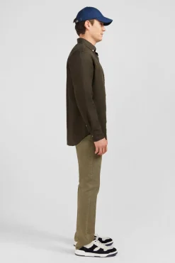 Clearance Cheie Unie Kaki En in Homme Chemises
