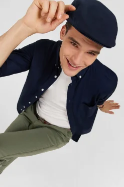 Discount Cheie Unie arine En Coton Coupe Caique Homme Chemises