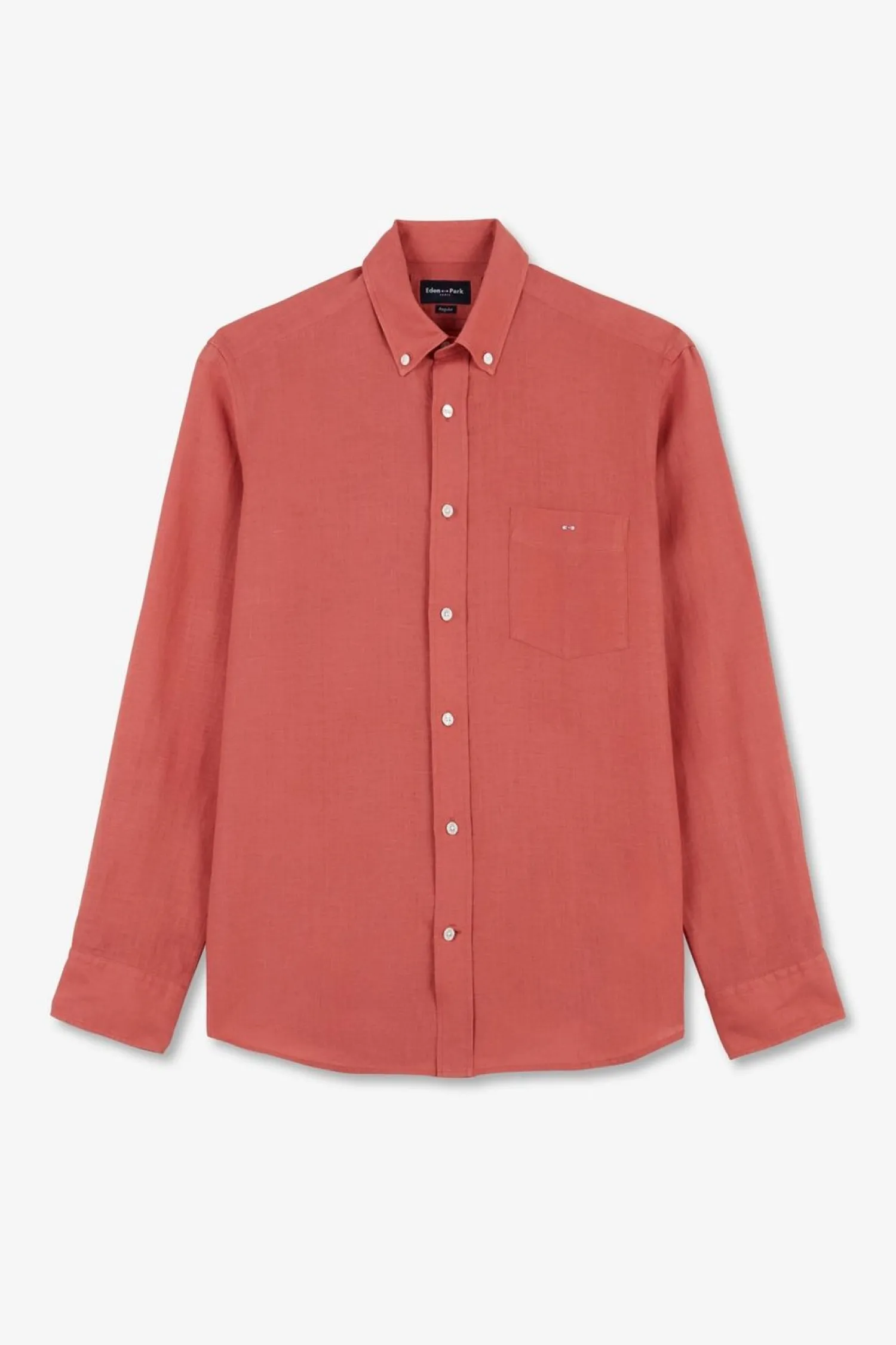 Discount Cheie Unie Rouge Brique En in Homme Chemises