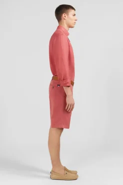 Discount Cheie Unie Rouge Brique En in Homme Chemises