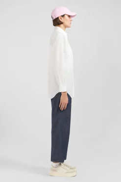 Sale Chemisier Blanc A Manches Longues Femme Chemises