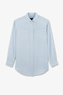 Best Chemisier Bleu Clair Uni Femme Chemises
