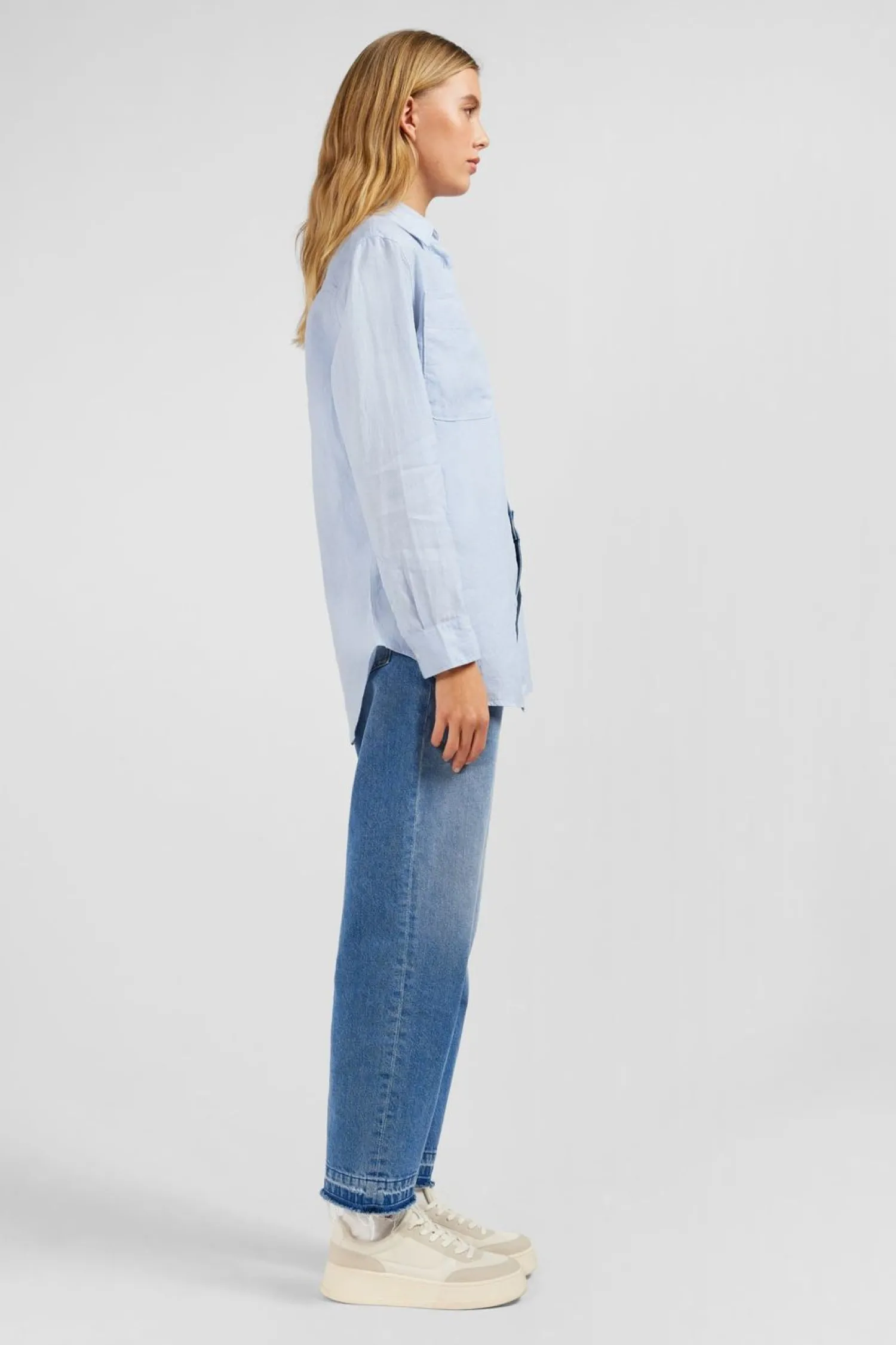 Best Chemisier Bleu Clair Uni Femme Chemises
