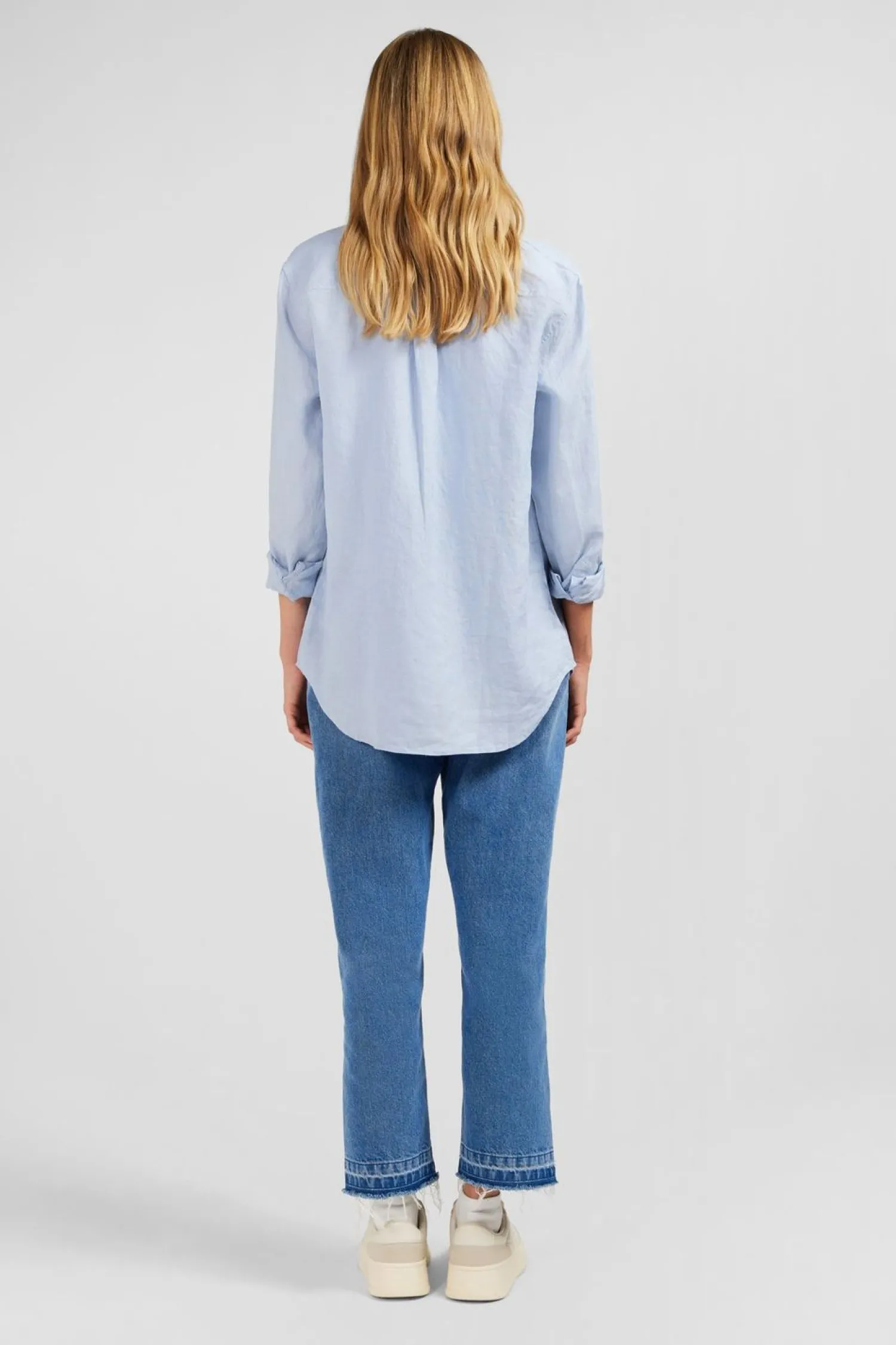 Best Chemisier Bleu Clair Uni Femme Chemises
