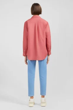 Outlet Chemisier Brique Uni Femme Chemises