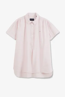 Sale Chemisier Rose A Manches Courtes Femme Chemises
