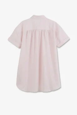 Sale Chemisier Rose A Manches Courtes Femme Chemises