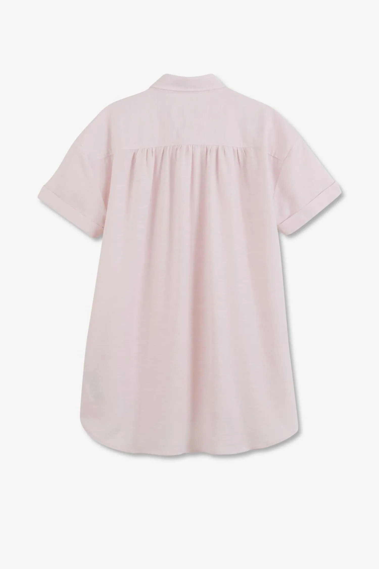 Sale Chemisier Rose A Manches Courtes Femme Chemises
