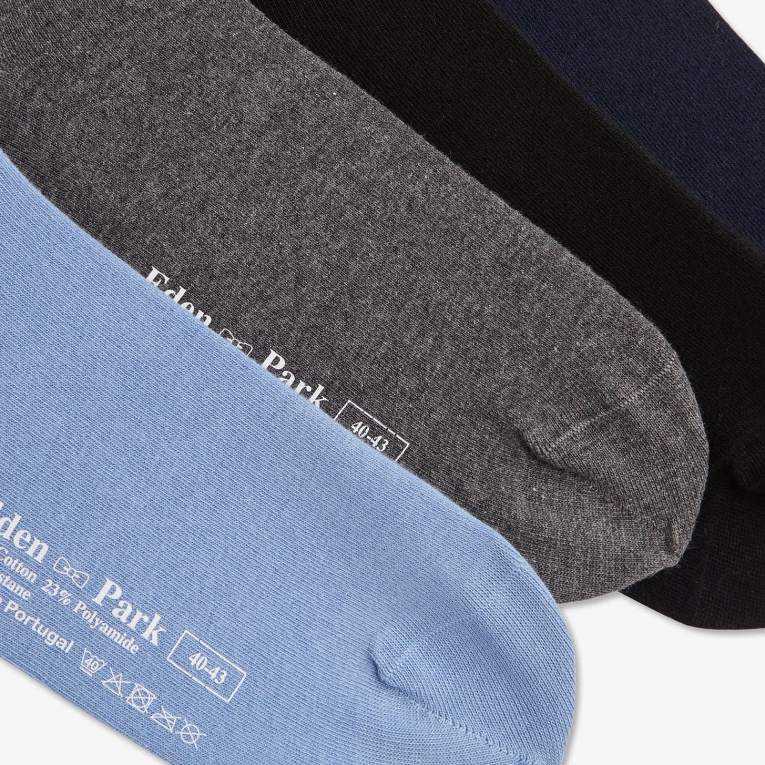 New Coffret De Quatre Paires De Chaussettes Unies Homme Chaussettes