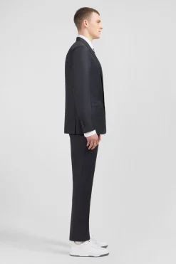 Hot Costume Regular En Laine Gris Fonce Homme Blazers Et Costumes