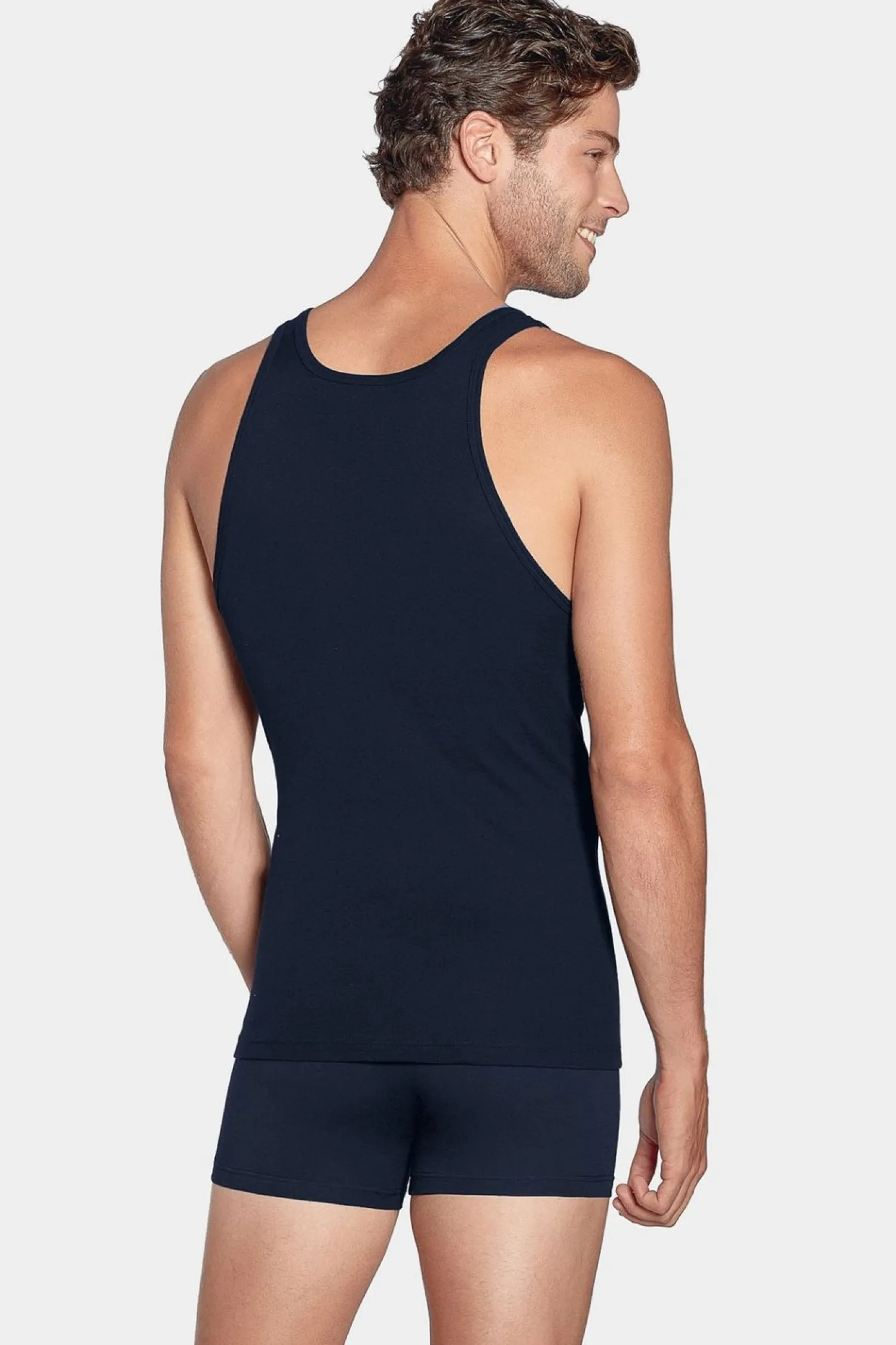 Debardeur Uni En Coton tretch arine Homme Pyjamas
