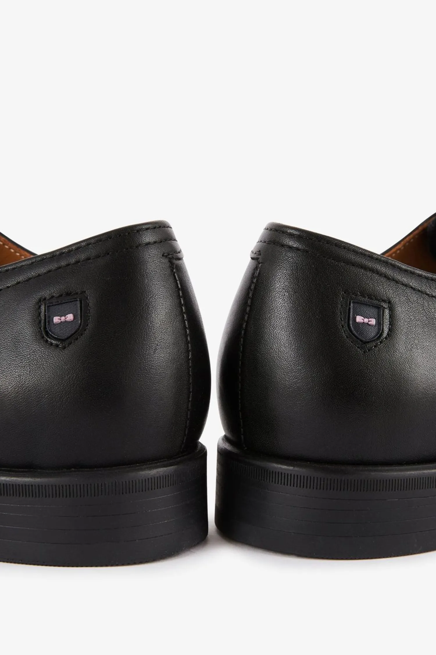 Hot Derbies En Cuir Lisse Noir Homme Derbies