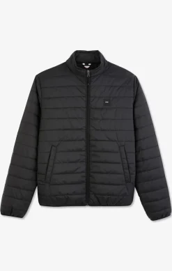 Doudoune egere A anche ongue Noir Homme Manteaux Et Vestes