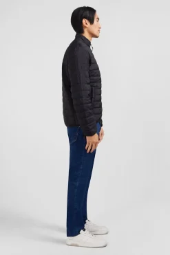 Doudoune egere A anche ongue Noir Homme Manteaux Et Vestes