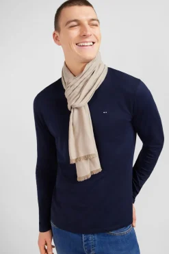 Discount Echarpe Beige Unie Homme Echarpes & Chèches
