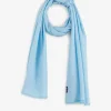 Echarpe Bleu Clair Unie Homme Echarpes & Chèches
