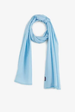 Echarpe Bleu Clair Unie Homme Echarpes & Chèches