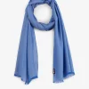 Sale Echarpe Bleue Unie Homme Echarpes & Chèches