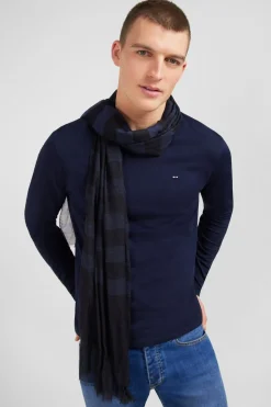 Discount Echarpe Cerclee Bleu Marine Homme Echarpes & Chèches